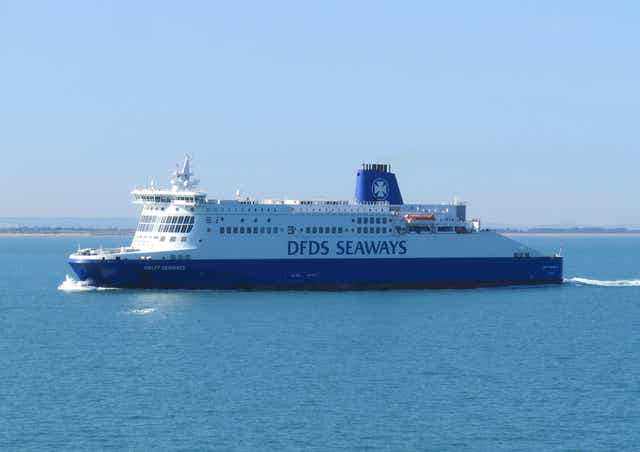 <p>A cross-Channel DFDS ferry</p>
