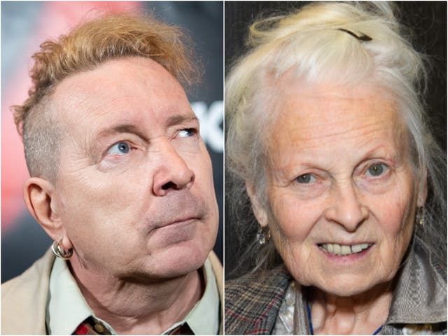 <p>John Lydon and Vivienne Westwood</p>