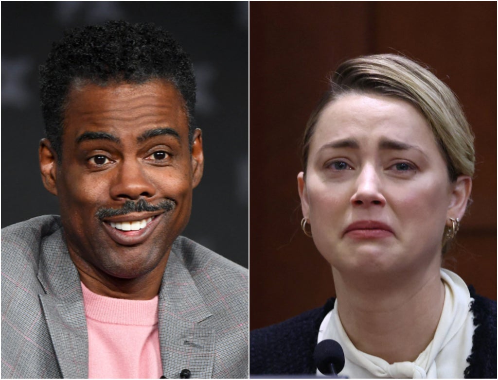 Chris Rock criticised for saying ‘believe all women, except Amber Heard’ at comedy show