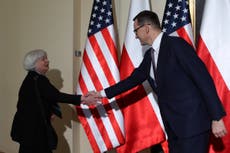 Yellen meets war refugees in Poland, pushes food crisis plan