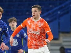 Jake Daniels: Blackpool player becomes first UK professional male footballer to come out as gay in 30 years