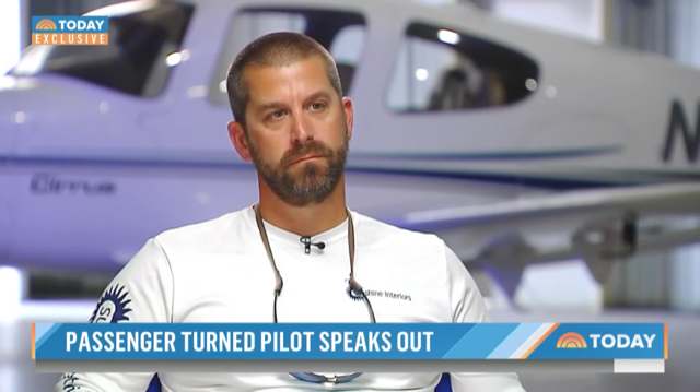 Darren Harrison, de 38 años, de Florida, dio una entrevista exclusiva a Today menos de una semana después de que el futuro padre sin experiencia de vuelo aterrizara un avión pequeño cuando su piloto dejó de responder.