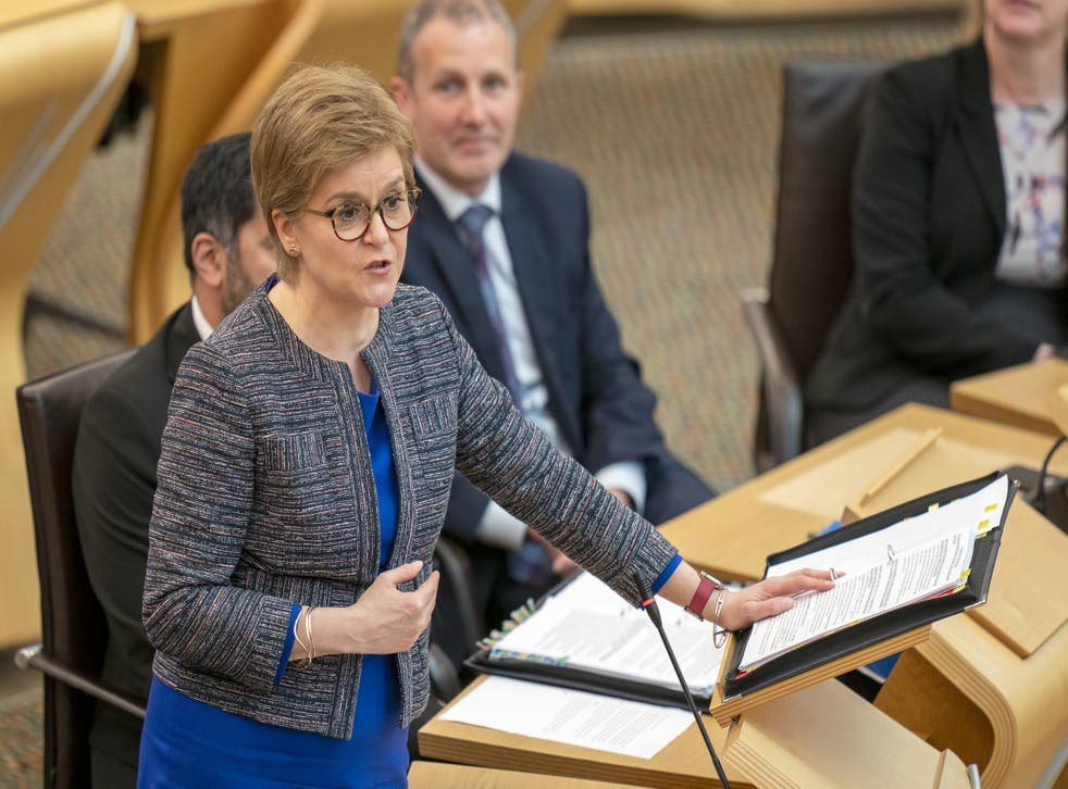 The First Minister was speaking at an event in Washington DC (Jane Barlow/PA)