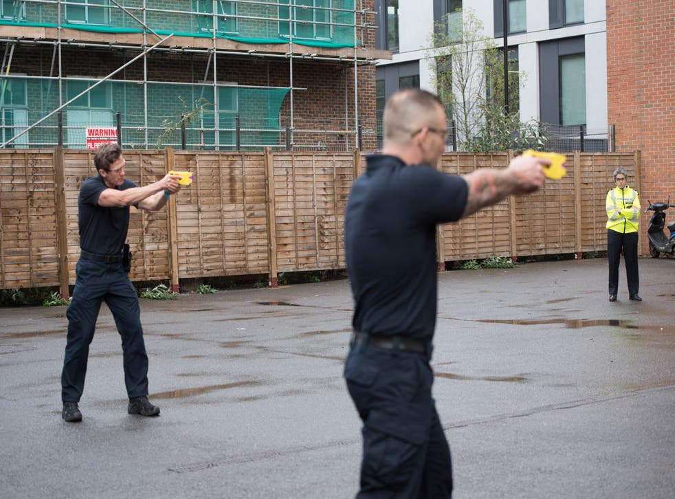 Volunteer police officers will be given powers to use Tasers (Stefan Rousseau/PA)