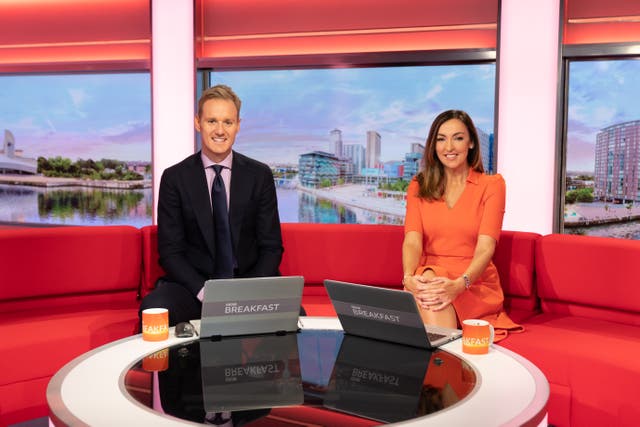 Dan Walker has revealed he only managed to lock in ‘two hours and 46 minutes’ sleep before hosting his final BBC Breakfast (James Stack/BBC/PA)