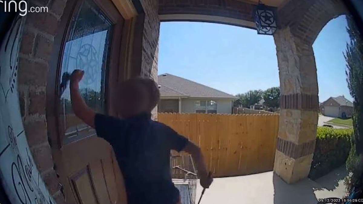 Ring cam footage in Texas shows white boy cracking whip against Black  family’s front door