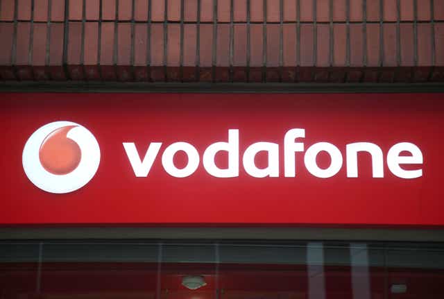 Shares in Vodafone dropped slightly on Tuesday morning (PA)