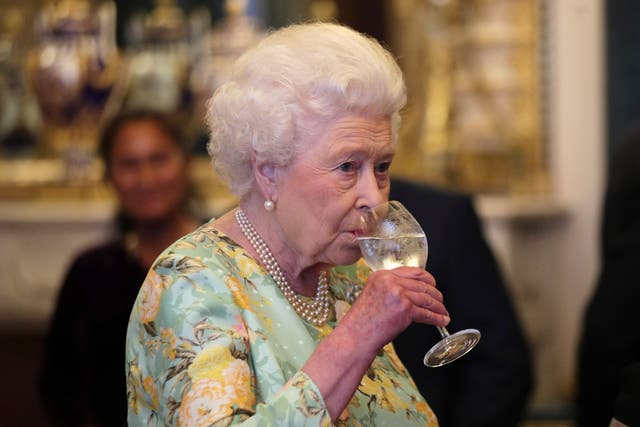 <p>The Queen at a Buckingham Palace reception in July 2017</p>