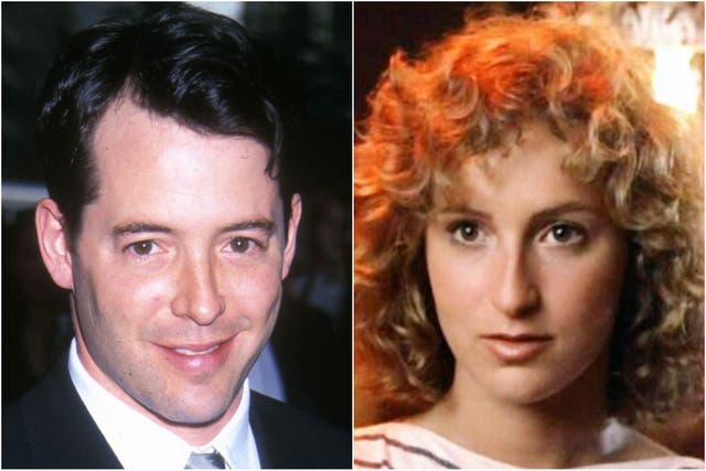 <p>Matthew Broderick, Jennifer Grey</p>