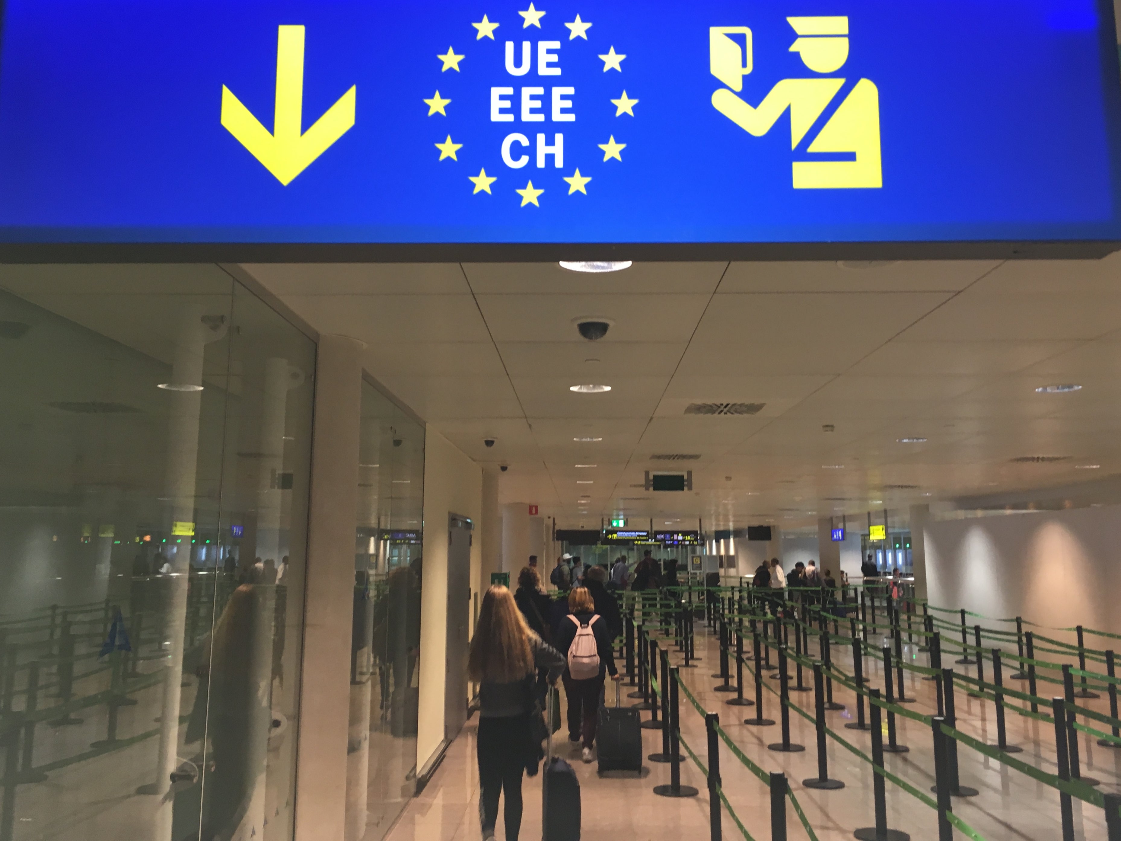 Papers please: Passport control at Barcelona airport