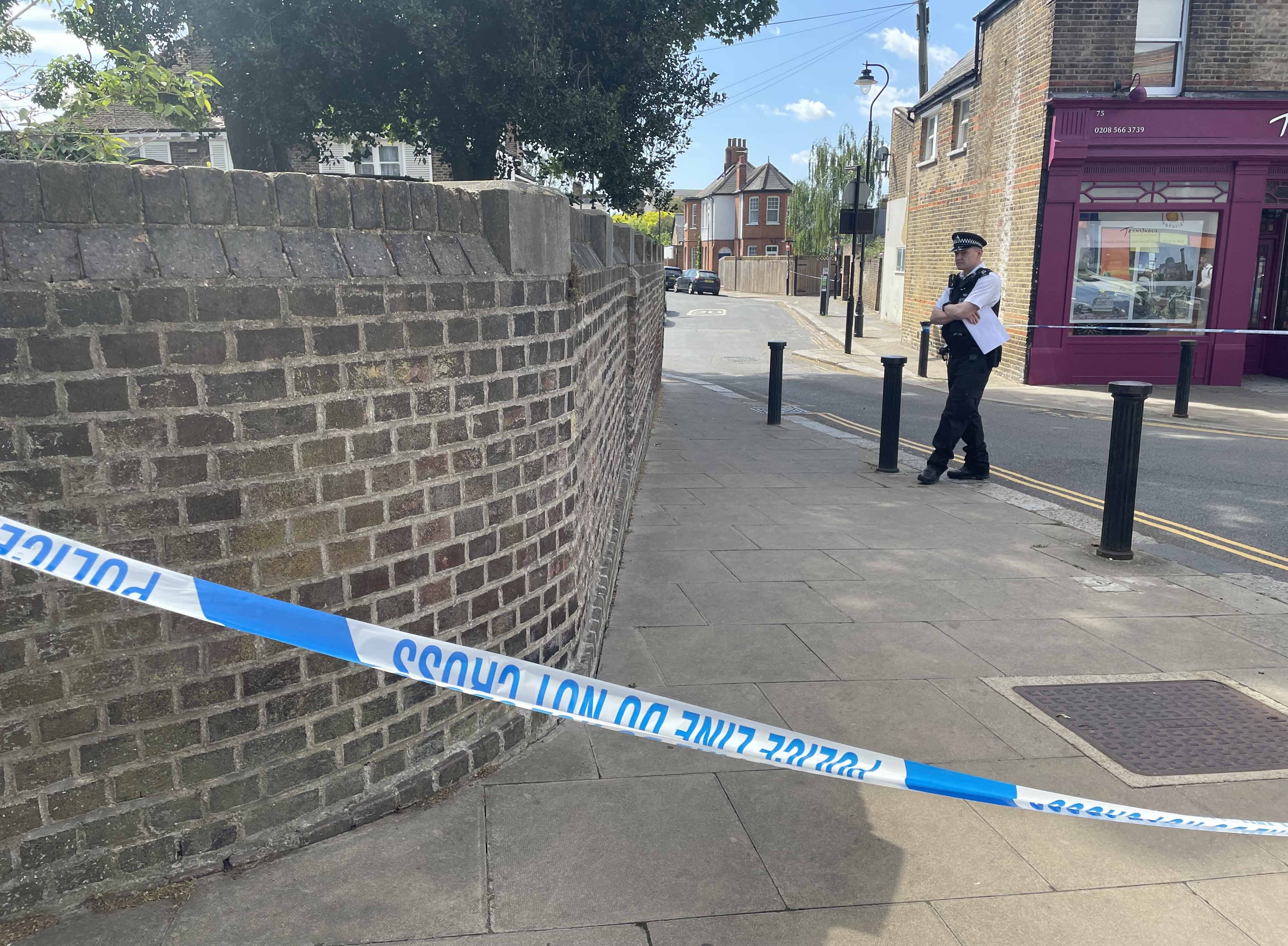 Police at the scene in Ealing, west London (Ted Hennessey/PA)