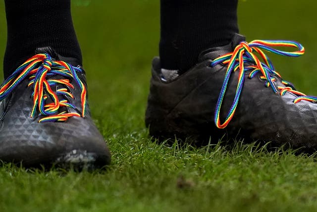 Rainbow laces (Nick Potts/PA)