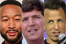 John Legend and Seth Meyers hit out at Tucker Carlson after mass shooting in Buffalo, New York