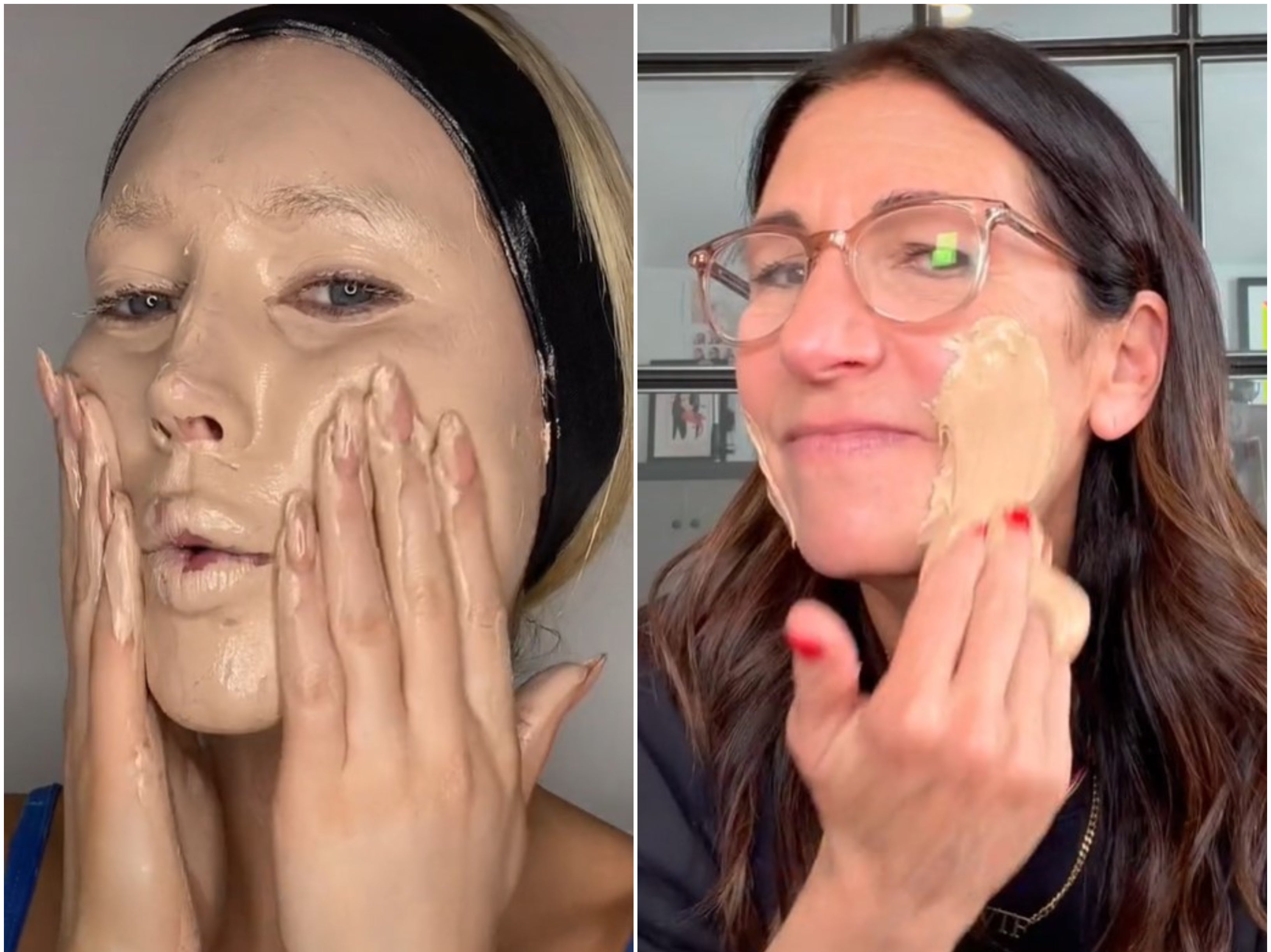 Meredith used an unconventional technique to apply the product