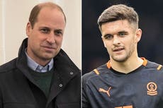 Prince William praises footballer Jake Daniels’ ‘courage’ for coming out