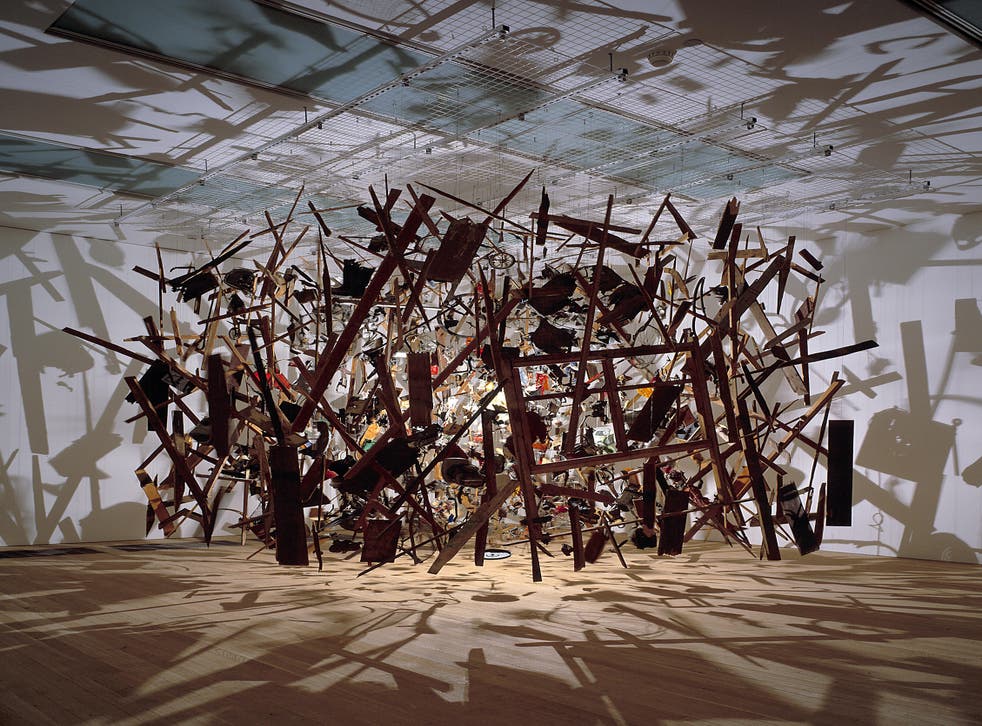 <p>Parker had a shed and its contents detonated by the Royal Artillery for her most famous work, ‘An Exploded View’ </p>