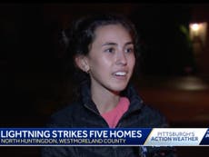 Pennsylvania teen survives lightning bolt strike that entered her body through pinky
