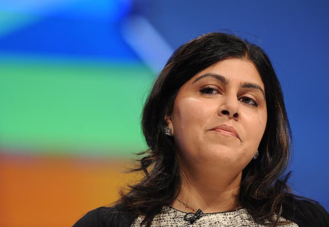 <p>Baroness Warsi has been claiming for several years that the party has an issue with Islamophobia </p>