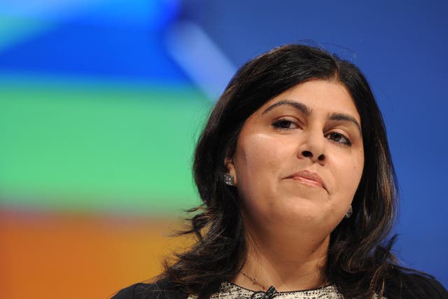 <p>Baroness Warsi has been claiming for several years that the party has an issue with Islamophobia </p>
