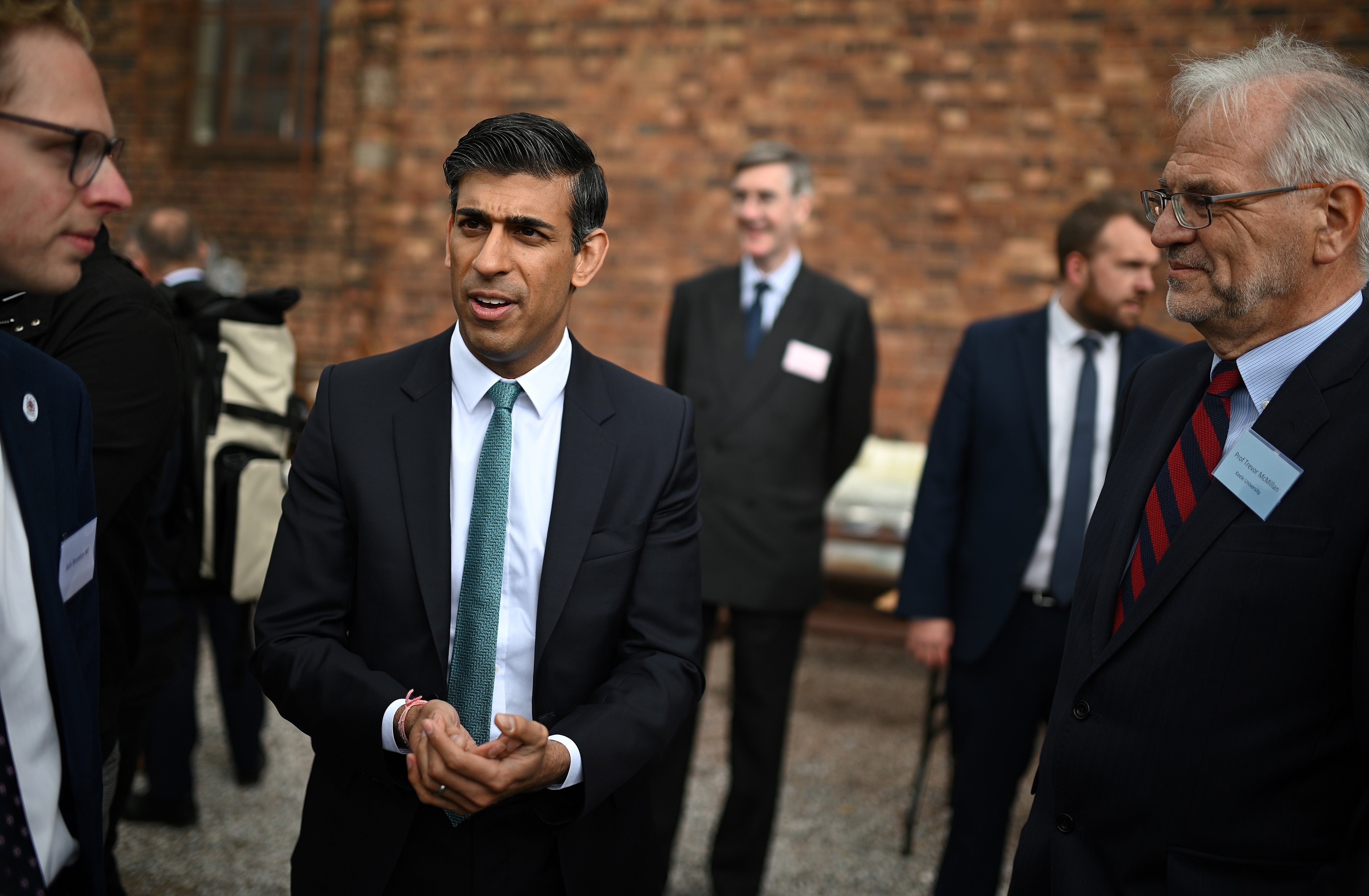 Chancellor of the Exchequer Rishi Sunak said he could not ‘protect people completely’ from the rising cost of living (Oli Scarff/PA)