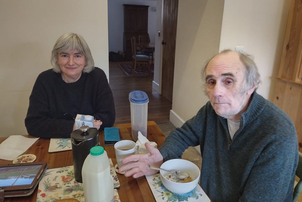 Bert and Alison having breakfast together (Collect/PA Real Life)