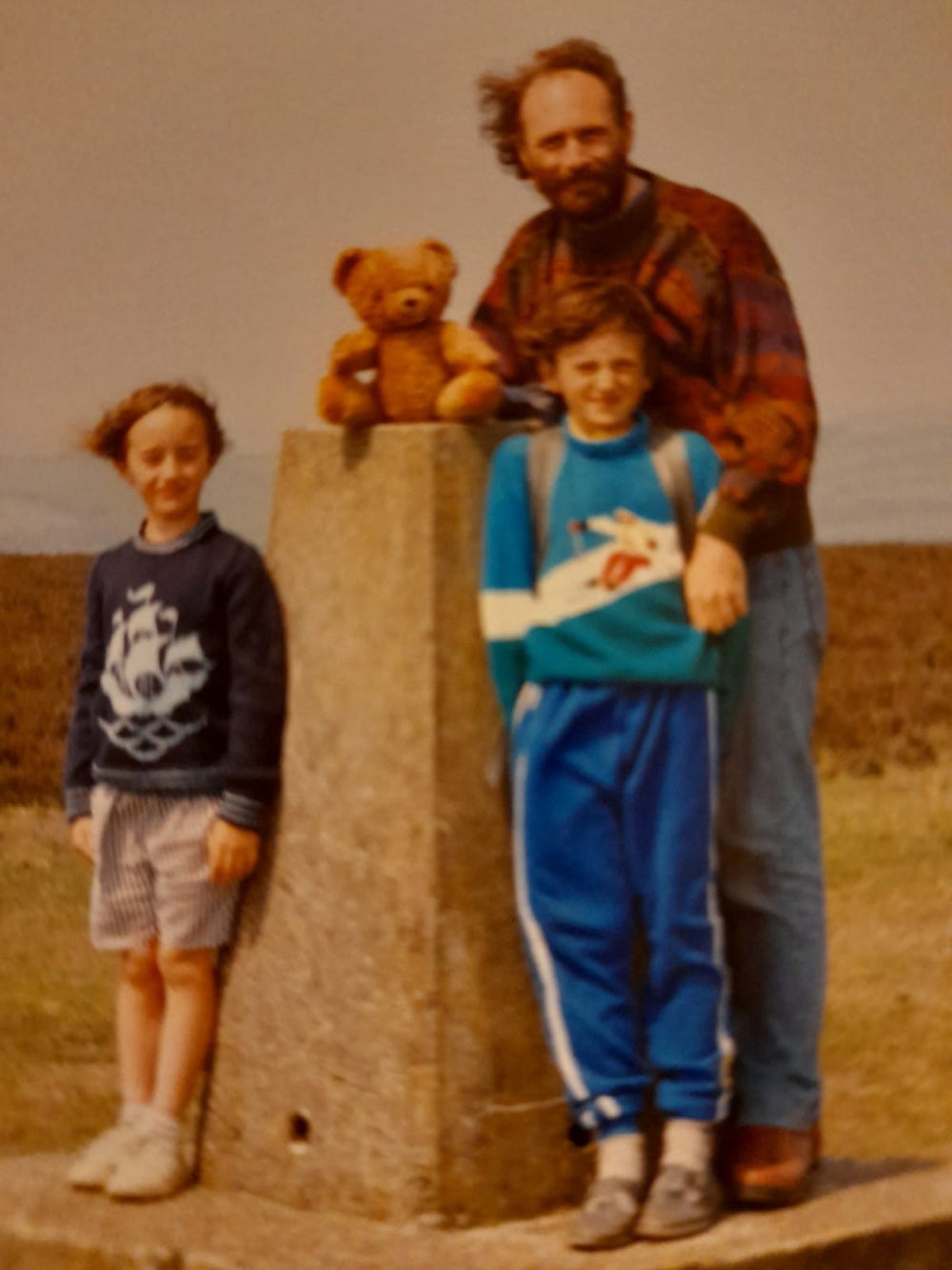 Bert with David and Elise as children on a camping holiday in Exmoor (Collect/PA Real Life)