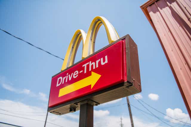 <p>A McDonald’s sign board in Texas</p>