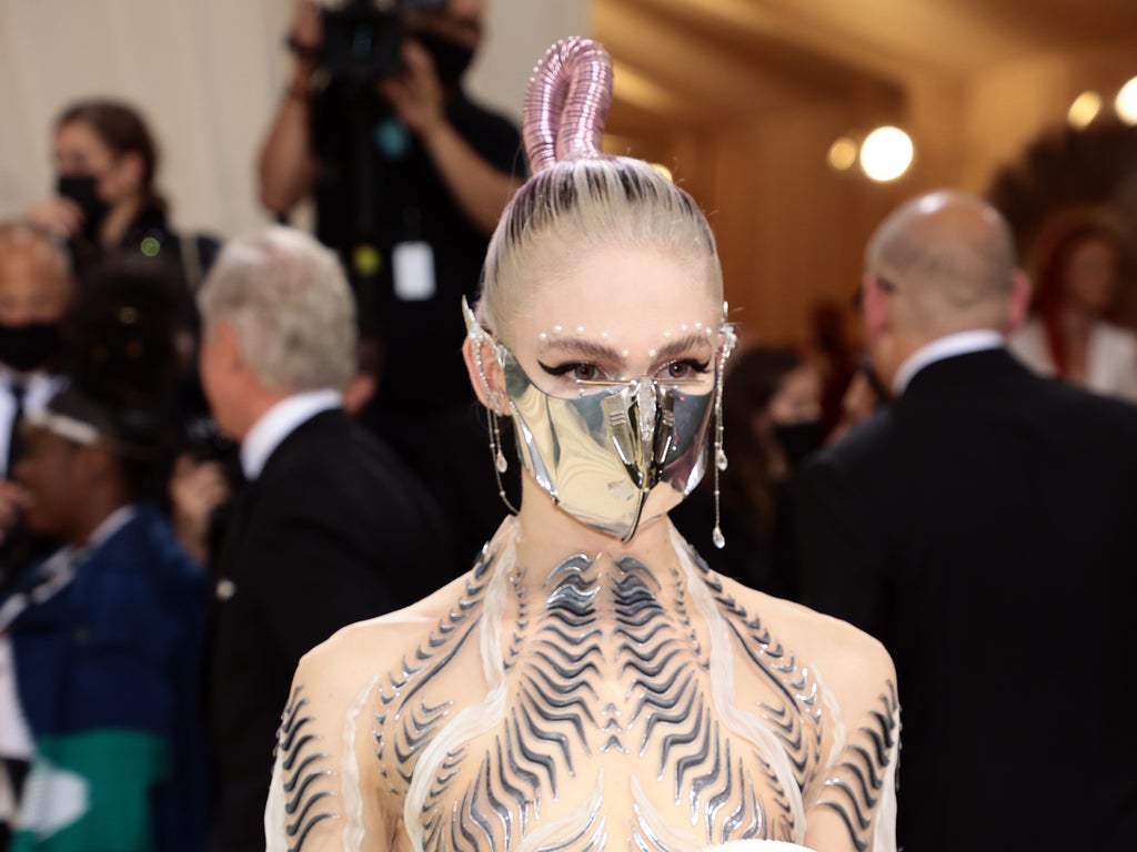 Grimes is selling her futuristic Met Gala accessories to raise money for Ukraine
