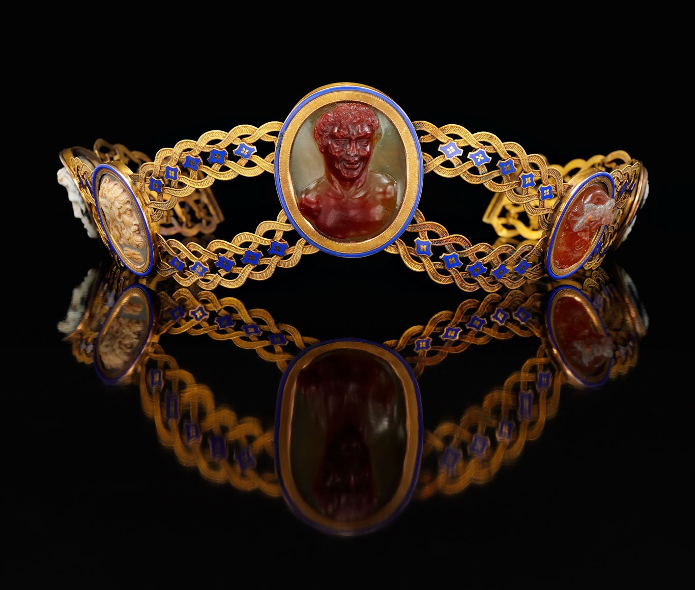 Josephine Bonaparte’s gold, cameo and enamel diadem (Sotheby’s/PA)
