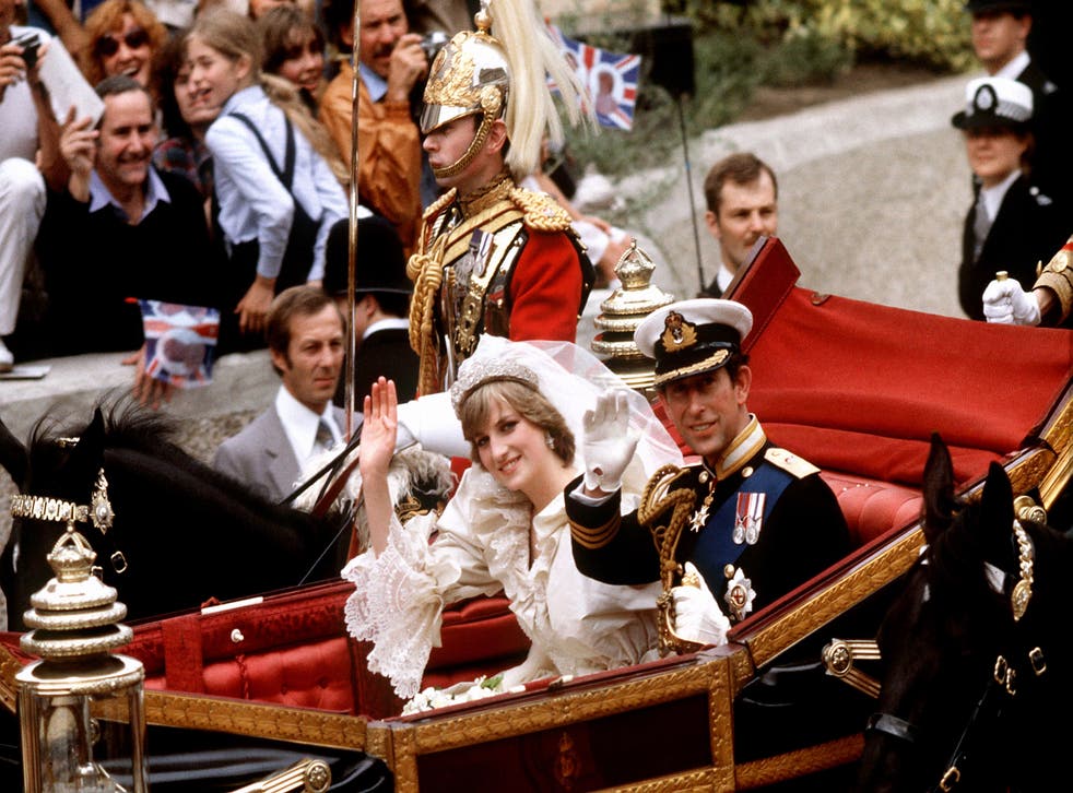 Diana, Princess of Wales, wearing the Spencer Tiara on her wedding day (PA)