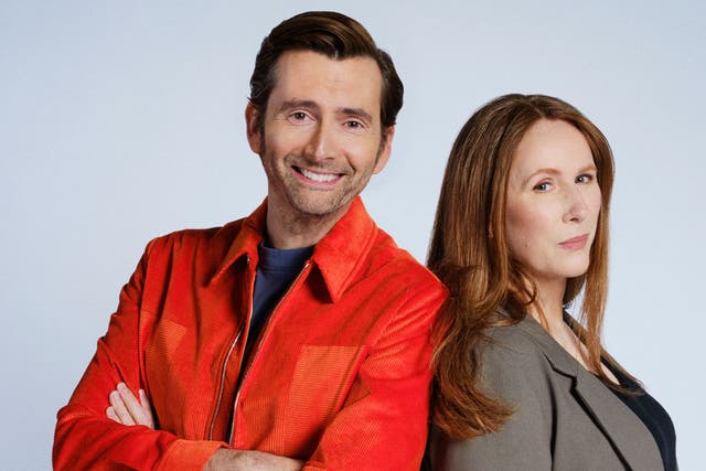 <p>David Tennant as the Tenth Doctor and Catherine Tate as companion Donna Noble</p>