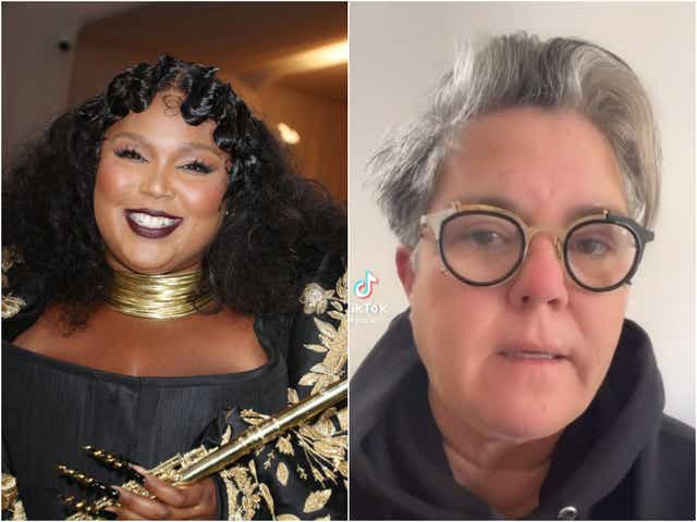 <p>Lizzo Rosie O’Donnell</p>