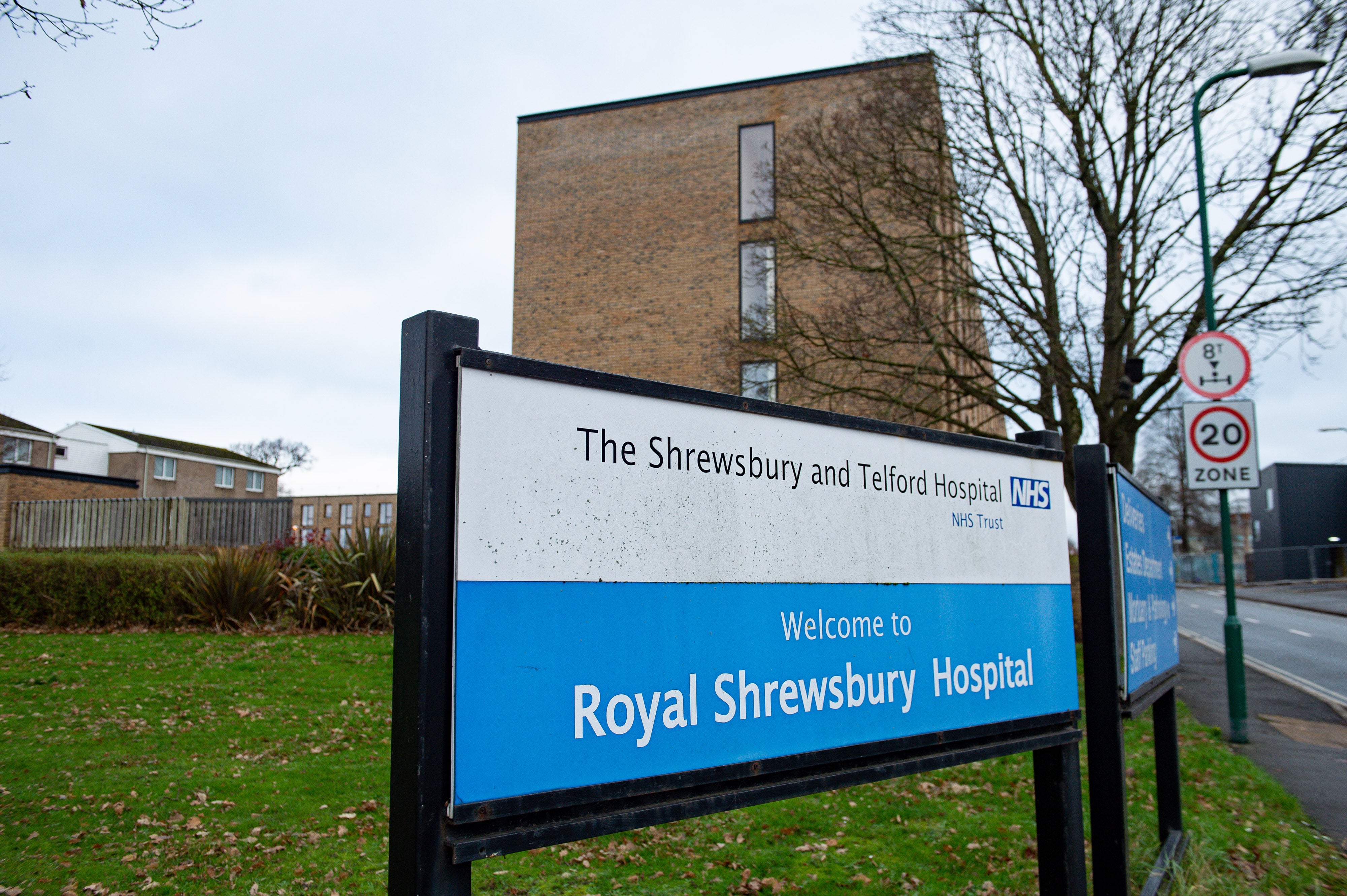 Royal Shrewsbury Hospital in Shropshire (Jacob King/PA)