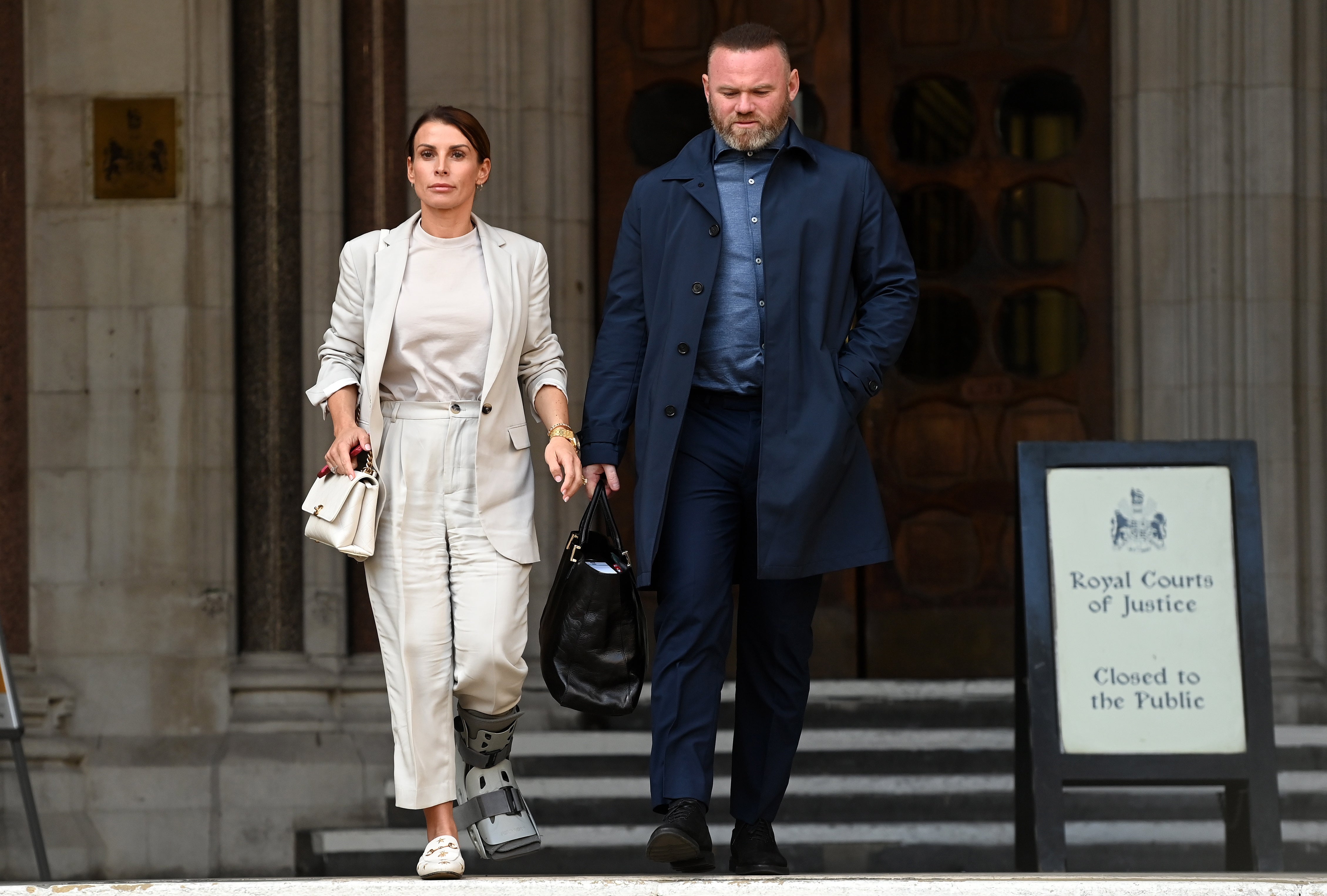 Wayne Rooney has been by his wife’s side throughout the trial