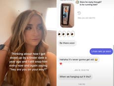 Woman reveals she still asks Tinder date who stood her up a year ago if he is on his way: ‘This is gold’