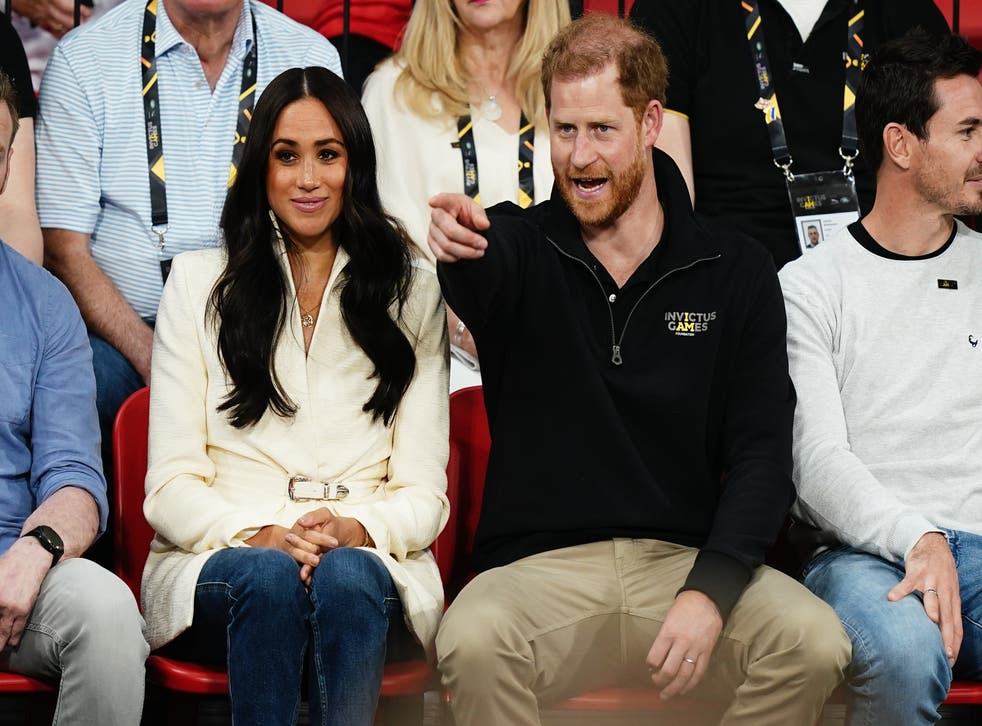 The Duke and Duchess of Sussex attended the Invictus Games in the Hague, Netherlands, last month (PA)