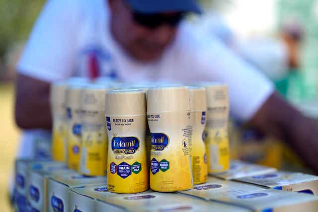 <p>Baby formula shortages are being reported across the US </p>