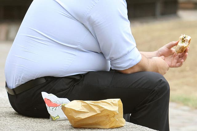 A report says more than 42 million adults will be obese or overweight by 2040 (PA)