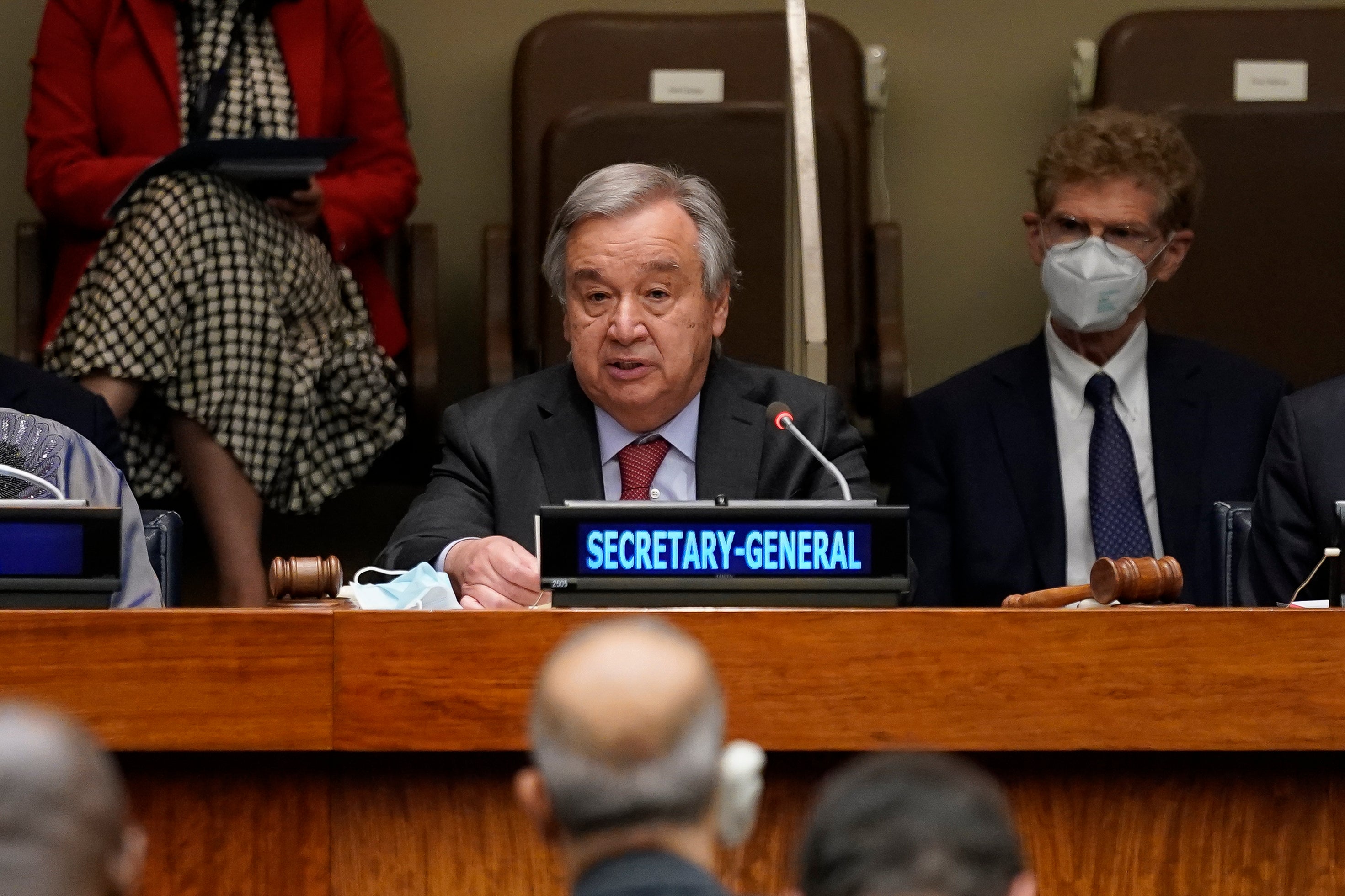 UN secretary general Antonio Guterres