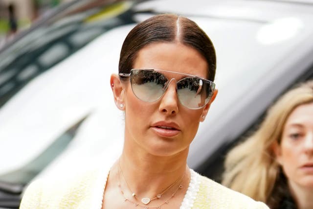 The libel battle between footballers’ wives Rebekah Vardy (shown) and Coleen Rooney has played out over six days at the High Court in London (Yui Mok/PA)