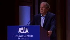George Bush confuses Ukraine for Iraq as he condemns Putin’蝉 invasion in speech