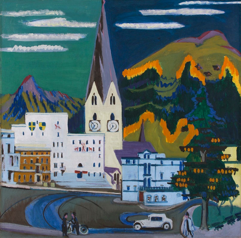 ‘Rathaus, Davos Platz’, 1931, oil on canvas