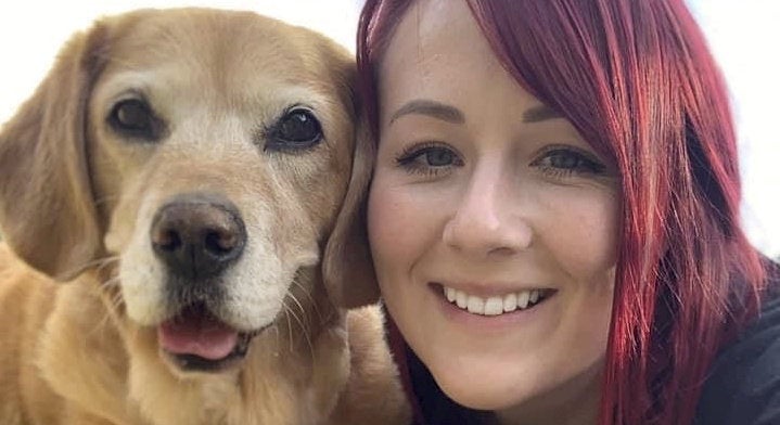 Megan Marshall and her terminally-ill dog Sasha