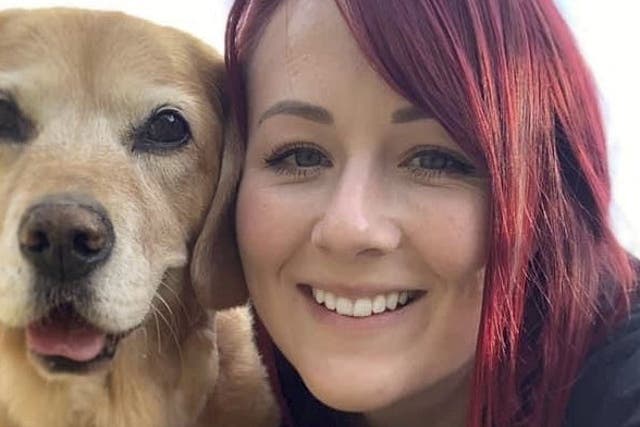 <p>Megan Marshall and her terminally-ill dog Sasha</p>