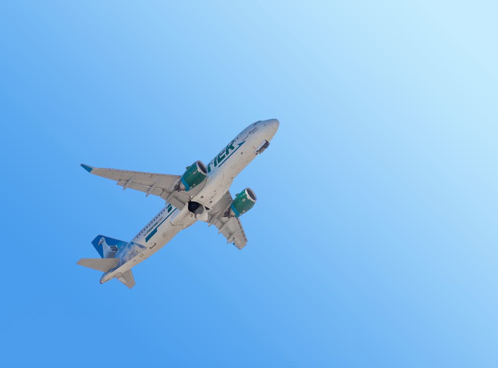 <p>A Frontier Airbus A320</p>