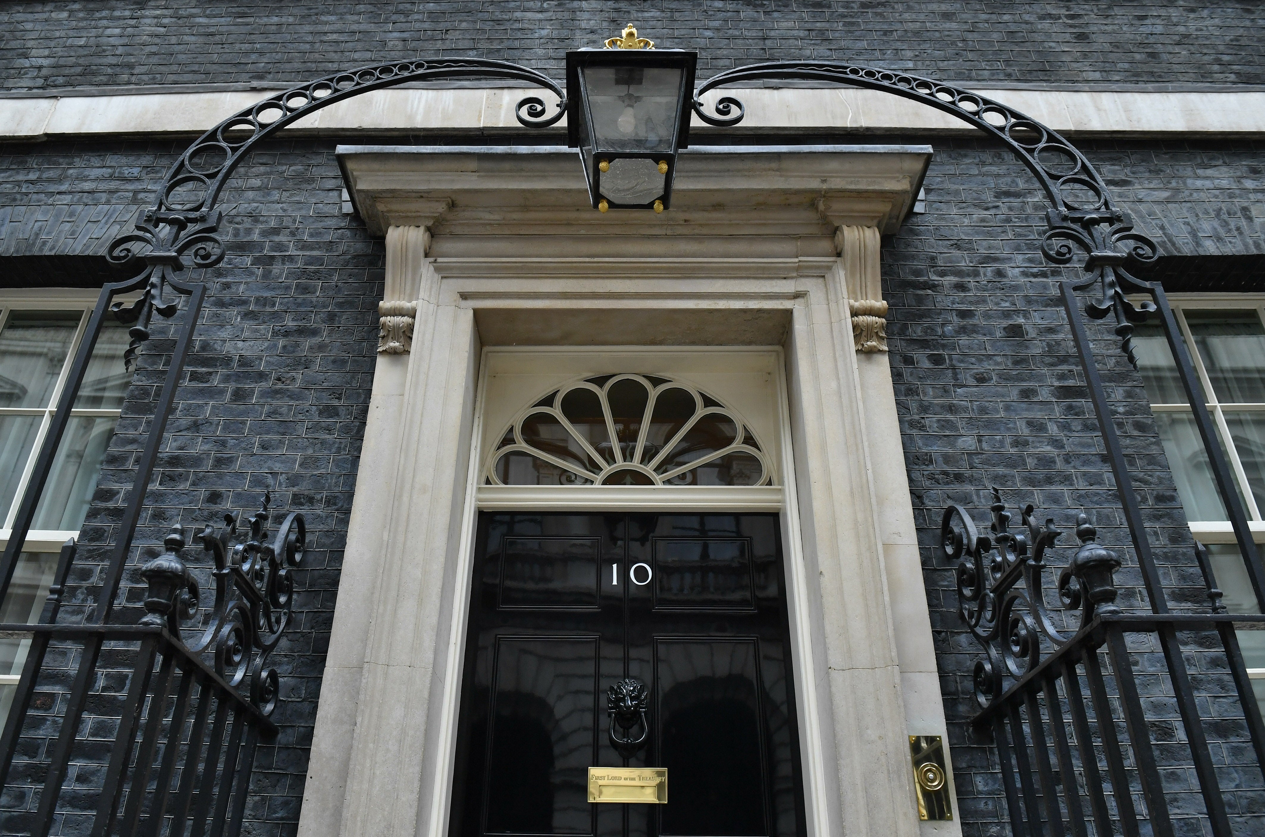 The front door of number 10 Downing Street in London (Dominic Lipinski/PA)