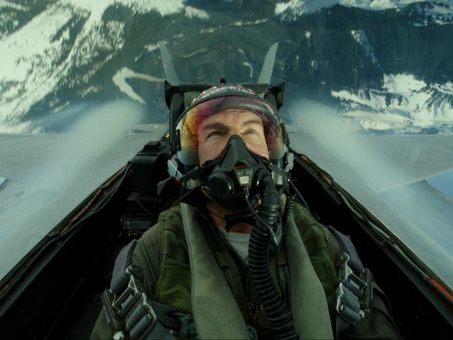 <p>Tom Cruise reprises his 1986 role as reckless pilot Pete ‘Maverick’ Mitchell in ‘Top Gun: Maverick’ </p>