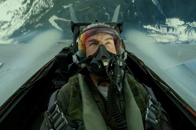 <p>Tom Cruise reprises his 1986 role as reckless pilot Pete ‘Maverick’ Mitchell in ‘Top Gun: Maverick’ </p>