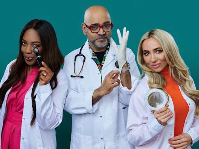 <p>Doctors Tosin Ajayi-Sotubo, Anand Patel and Jane Leonard are the new hosts of ‘Embarrassing Bodies'</p>