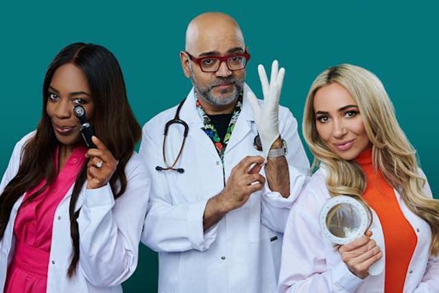 <p>Doctors Tosin Ajayi-Sotubo, Anand Patel and Jane Leonard are the new hosts of ‘Embarrassing Bodies'</p>